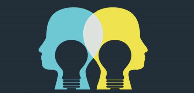 Dumont Innoavtive Technologies Logo of two heads with lightbulbs